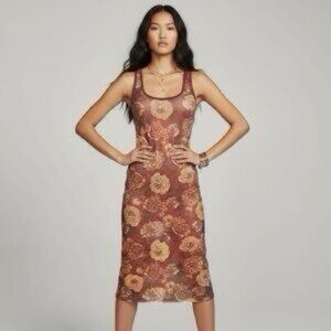 Davinna Slip in Rust Floral- Size M Medium Joy folle 
Joyfolle